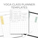 Yoga Class Planner: Sequence Template for Canva, Goodnotes, Notability ...