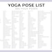 Printable Yoga Pose Flashcards Yoga Stick Figure +props for Yoga ...