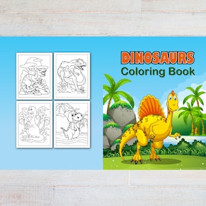 Dinosaurs Coloring Book, Coloring Book for kids, Dinosaurs Coloring Pages, Printable Coloring Book for kids,