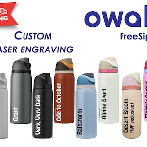 Owala FreeSip 32 oz. - Personalized Water Bottle | Limited Unique Colors