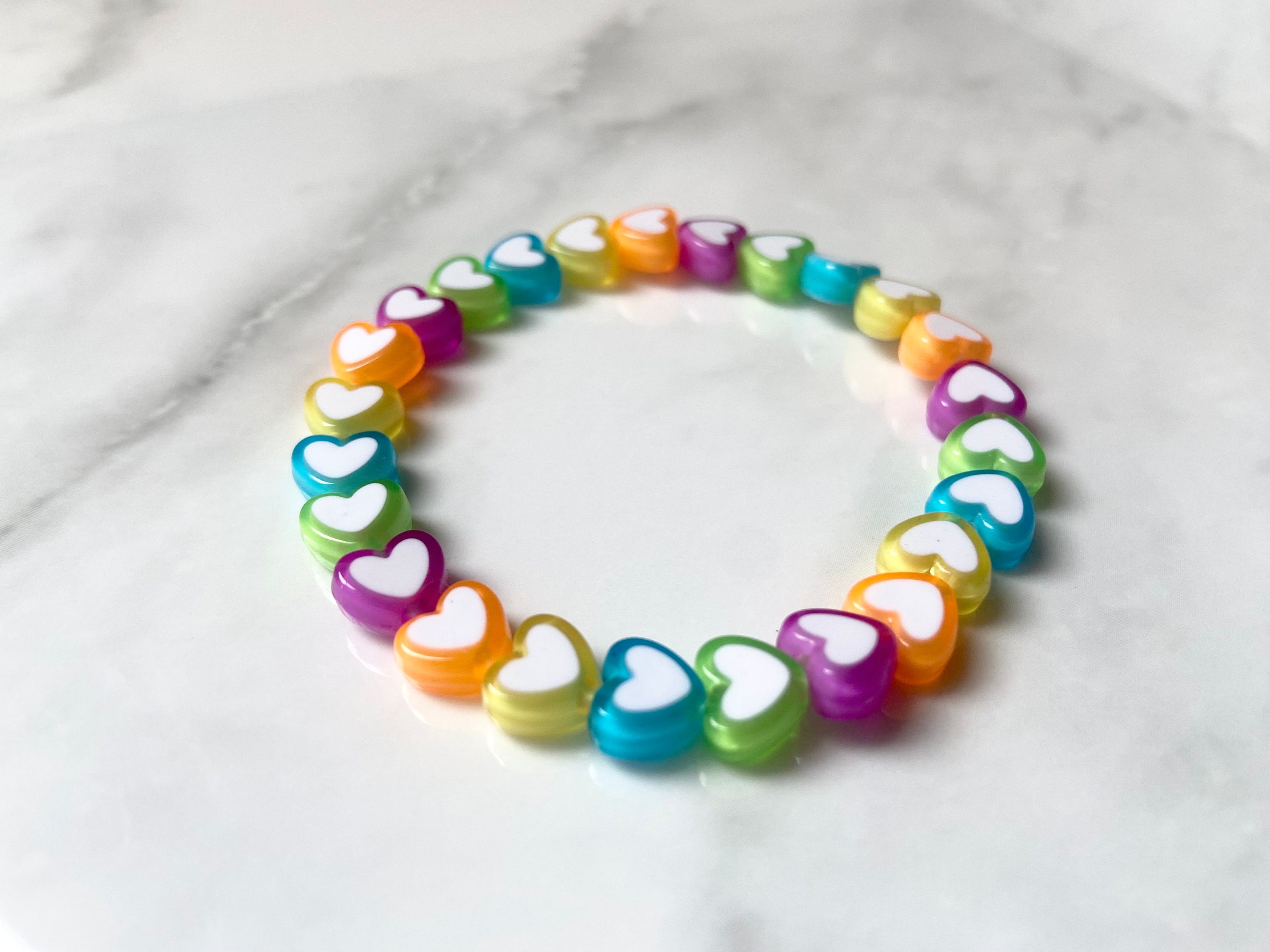 Rainbow heart best sale bracelet