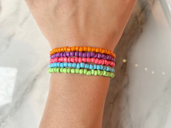 Beaded Bracelets Adult Neon Beaded Bracelets Adult Neon
