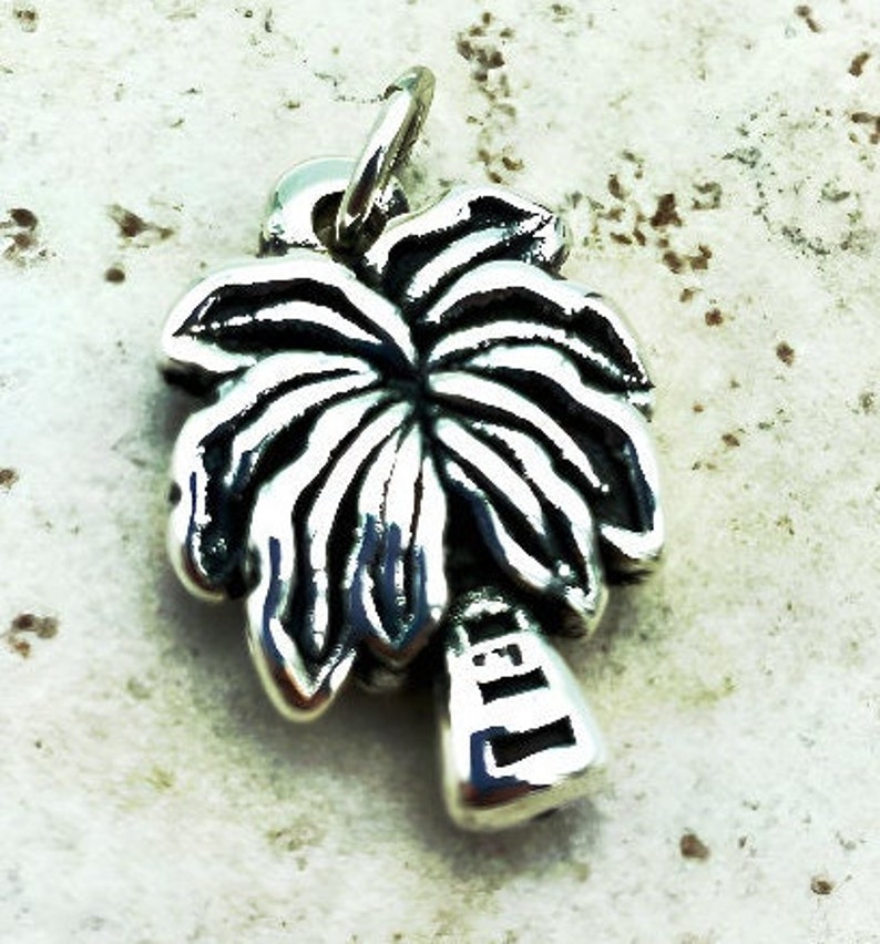 925 Sterling Silver Palm Tree Necklace, Beach-inspired Pendant, Perfect ...