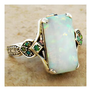 Vintage Estate Cabochon Opal Filigree Ring in 925 Solid - Etsy