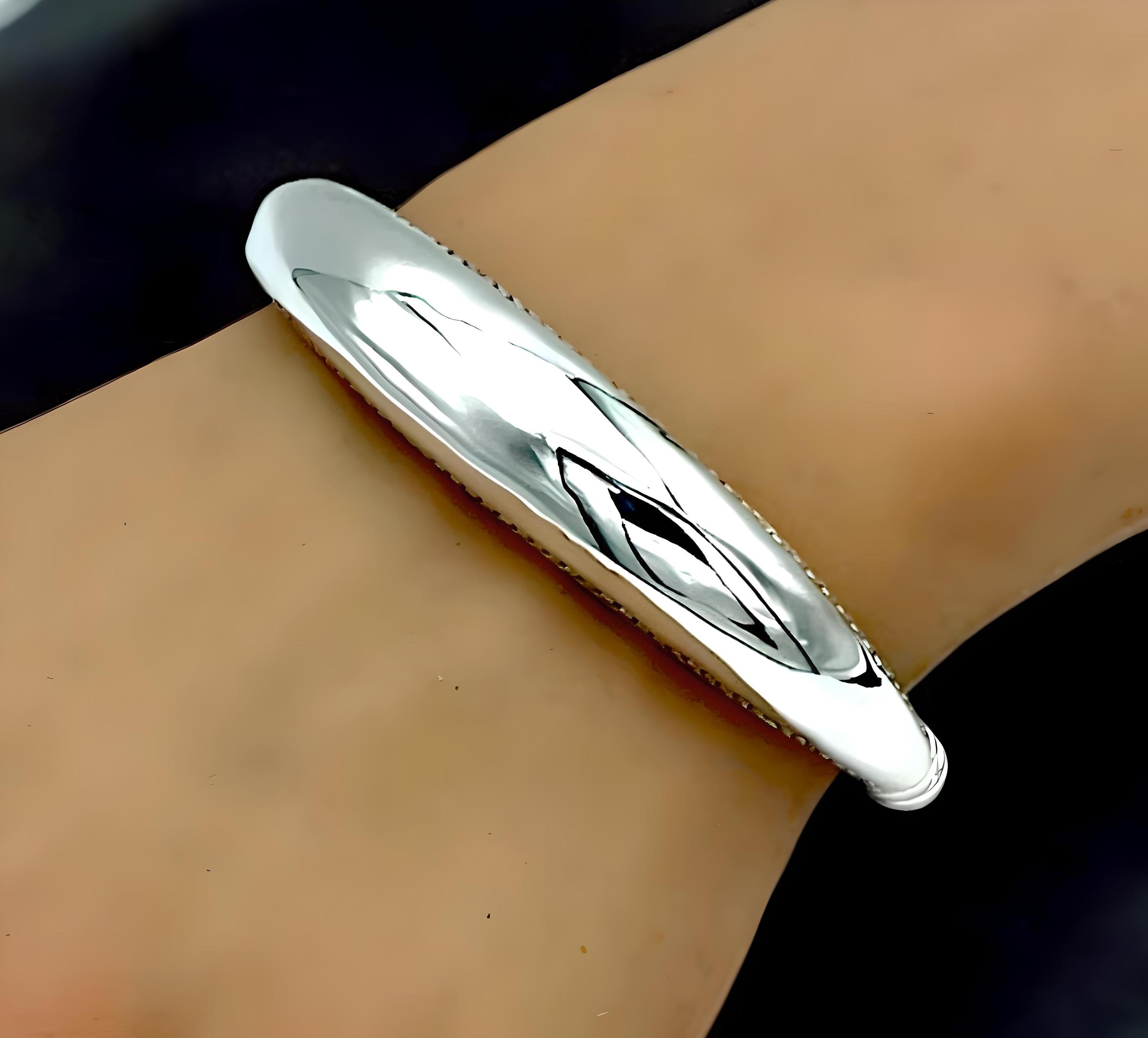 925 Sterling Silver Bangle, Simple Design Bangle, Beautiful