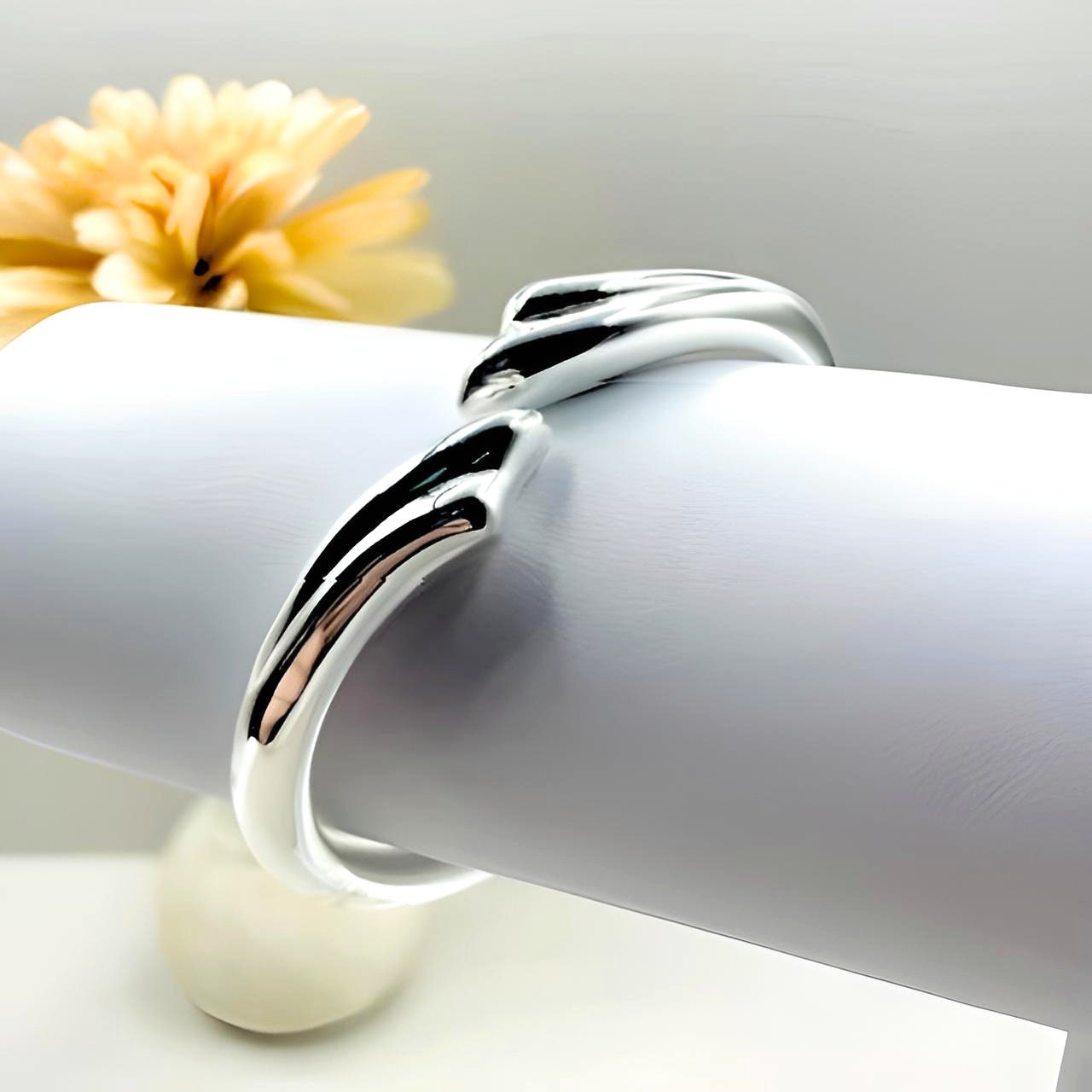 925 Sterling Silver Wave 7