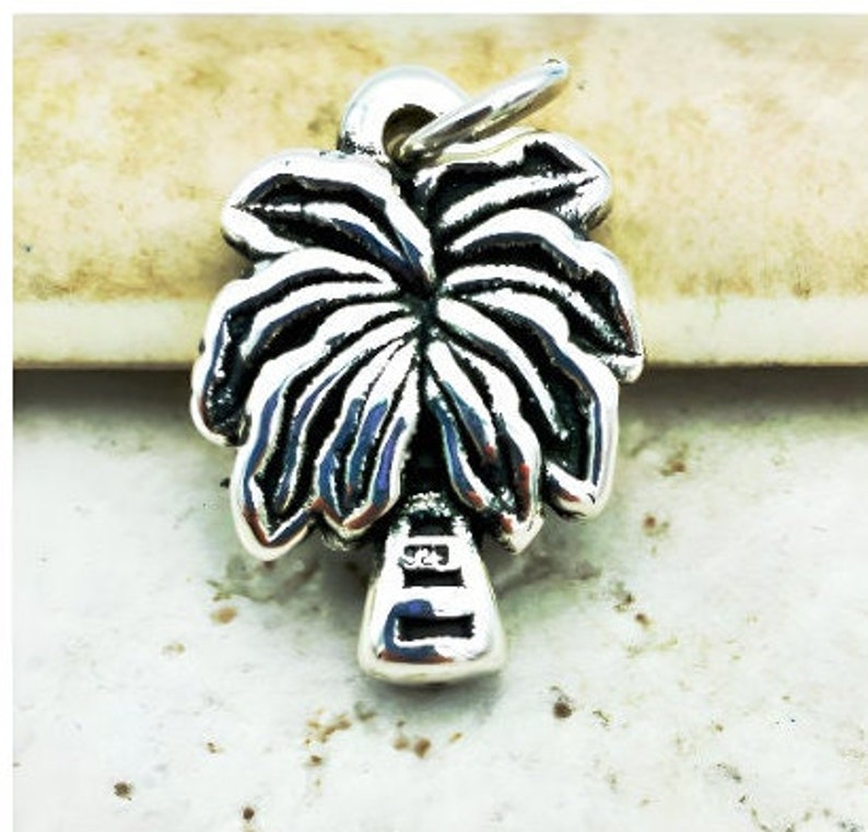 925 Sterling Silver Palm Tree Necklace, Beach-inspired Pendant, Perfect ...
