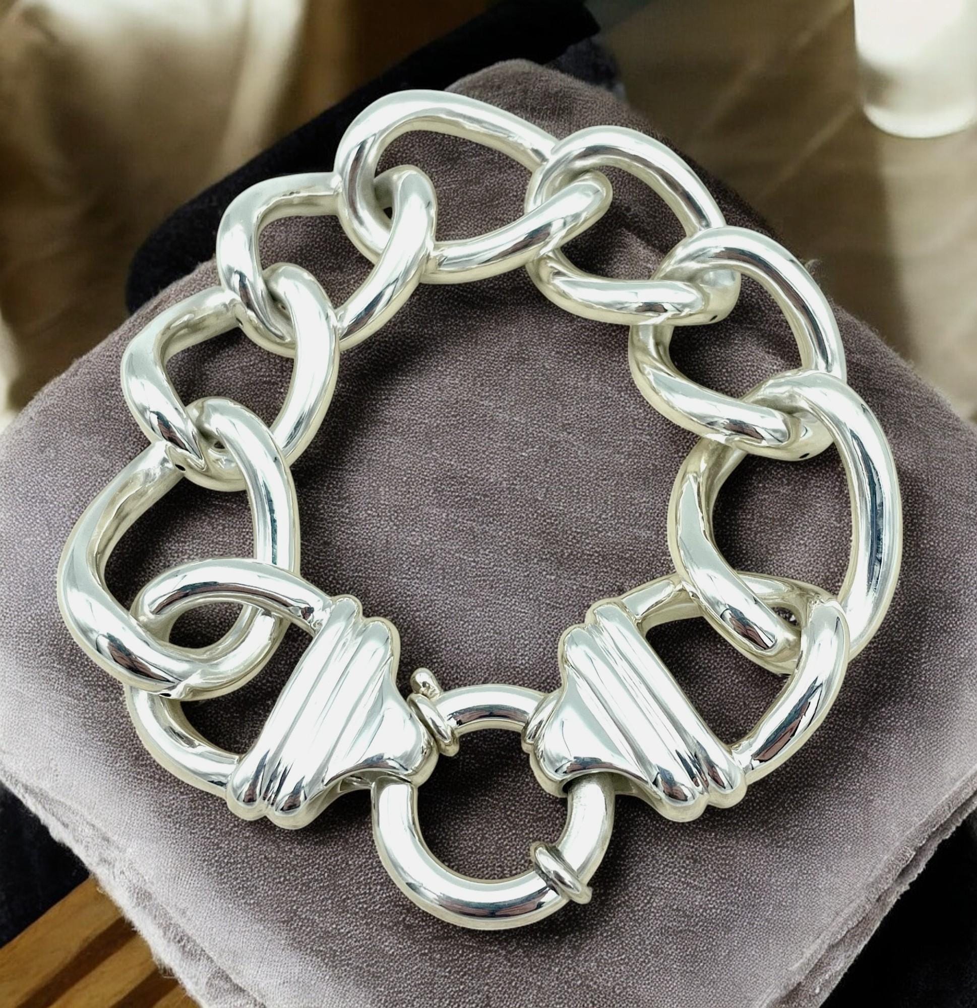 SILVER925 OVAL LINK BRACELET/シルバー/ブレスレット 楽天市場】シルバー 925 カット オーバルリンクチェーン