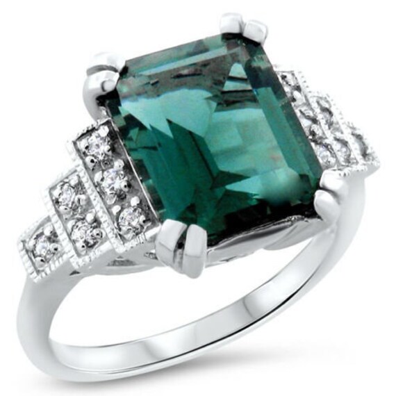 REAL EMERALD & PEARL VICTORIAN .925 SILVER FILIGREE RING SIZE 10 #454 REAL EMERALD & PEARL VICTORIAN .925 SILVER FILIGREE RING SIZE 10 #454