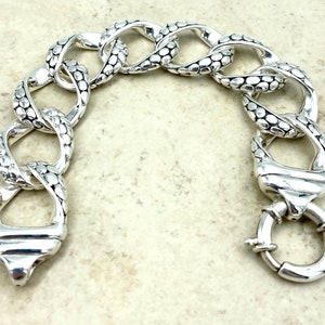 Wholesale BIG LOOK Lightweight 925 Sterling Silver 7 1/2" Twisted And Plain Design Curb Link Bracelet With Large Ball Lock   1578