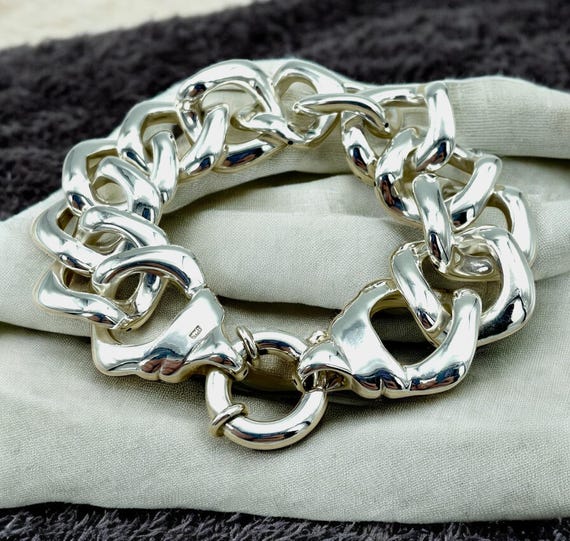 925 Sterling Silver Curb Link Bracelet - Lightweight 8