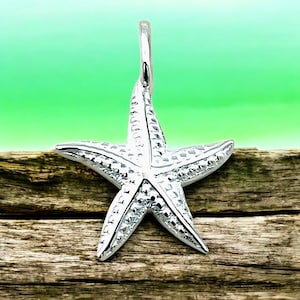 Dainty Starfish Pendant In 925 Sterling Silver,Unique Nautical Jewelry Gift,Memorable Summer Accessory,Optional 16-18&quot; Adjustable Chain 1703
