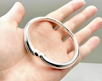 アクセサリー Vintage Silver Wide Wave Caff Bangle 925 925 Sterling Silver Wave 7