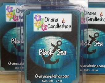 Black Sea Scented Wax Melts, Masculine Scented, Seductive, Gifts for Men, Strong Scented, Long Lasting Wax Melts, Ohana Candleshop