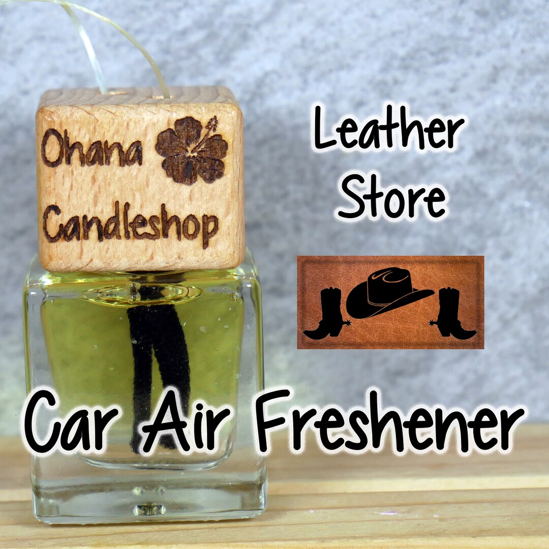 Leather Store Air Freshener, Car Air Freshener, Leather Scented