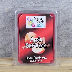 Apple Cinnamon Scented Wax Melts, Apple Cinnamon Scented, Fall Scented, Wax Melts, Strong Scented, Long Lasting, Ohana Scents
