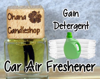 Gain Detergent Air Freshener, Car Air Freshener, Laundry Scented, Clean Linen Scented, Strong Scented, Long Lasting, Ohana Candleshop