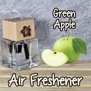 Green Apple Air Freshener, Car Air Freshener, Apple Scented, Sour Apple Scented, Strong Scented, Long Lasting, Ohana Scents