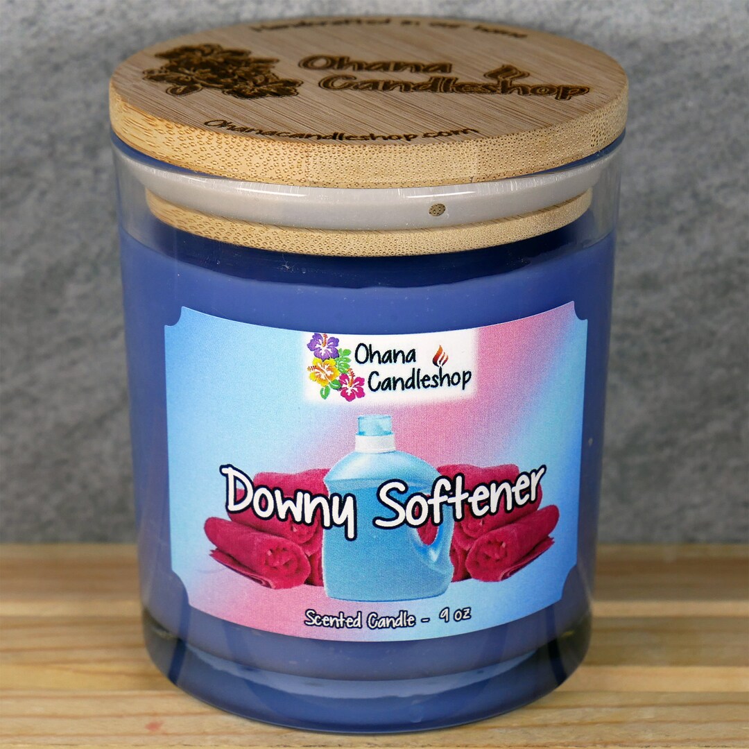 9oz Downy Softener Scented Candle, Fabric Softener Candle, Clean