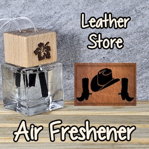 Leather Store Air Freshener, Car Air Freshener, Leather Scented, Genuine Leather, Strong Scented, Long Lasting, Ohana Scents