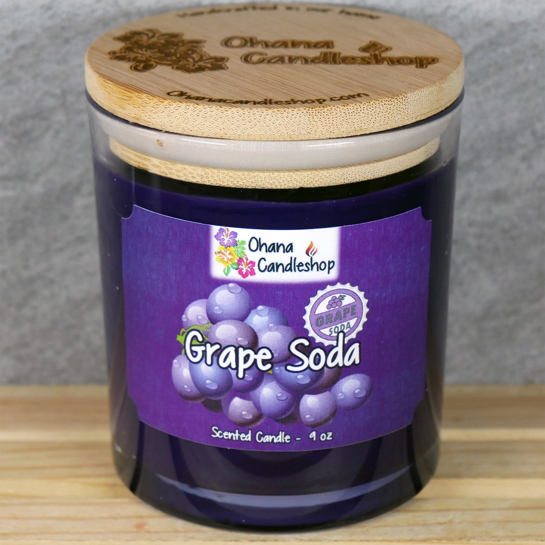 Grape Soda Scented Candle Grape Candle Soy Candle Grape Etsy