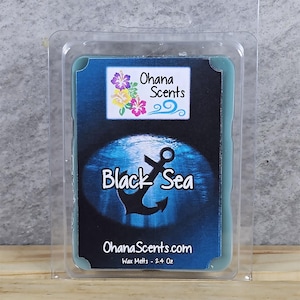 Black Sea Scented Wax Melts, Masculine Scented, Seductive, Gifts for Men, Strong Scented, Long Lasting Wax Melts, Ohana Scents