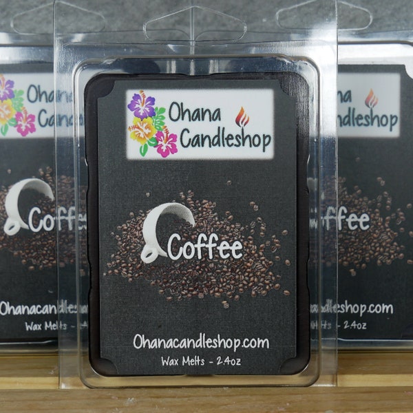 Coffee Scented Wax Melts, Coffee Grounds Scented, Black Coffee scented, Fresh Coffee, Long Lasting, Strong Scented, Ohana Candleshop