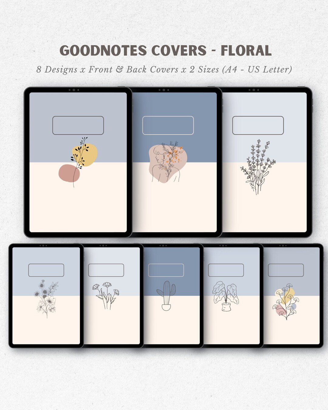 V1 Happy Planner Covers Goodnotes Notebook Cover Botanical Etsy