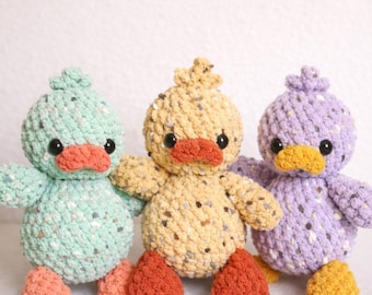 Chunky Crochet Duck Pattern | Plush Amigurumi Duck | PDF Crochet Pattern| Amigurumi Pattern