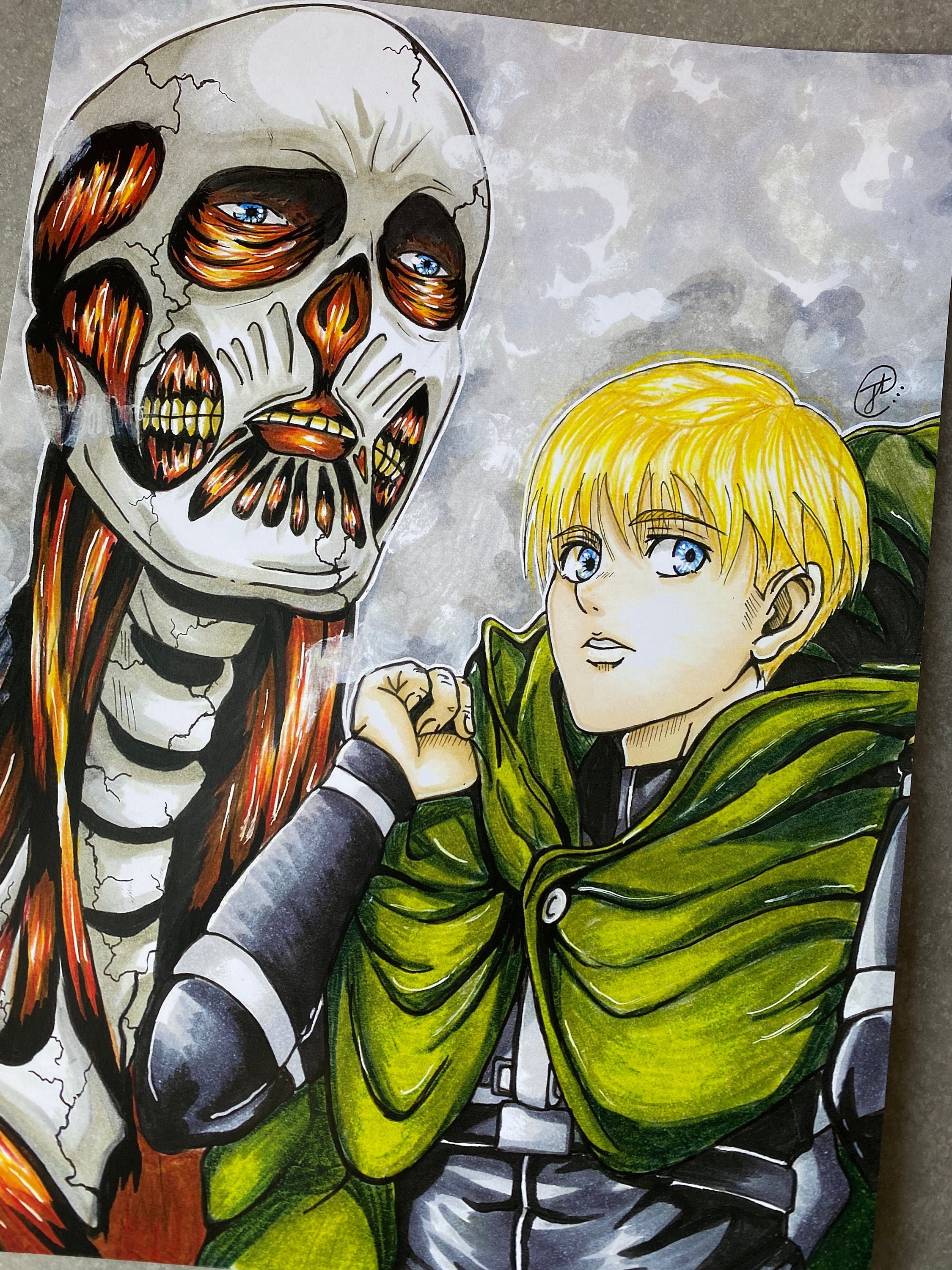 A4 Print Snk Armin Arlert