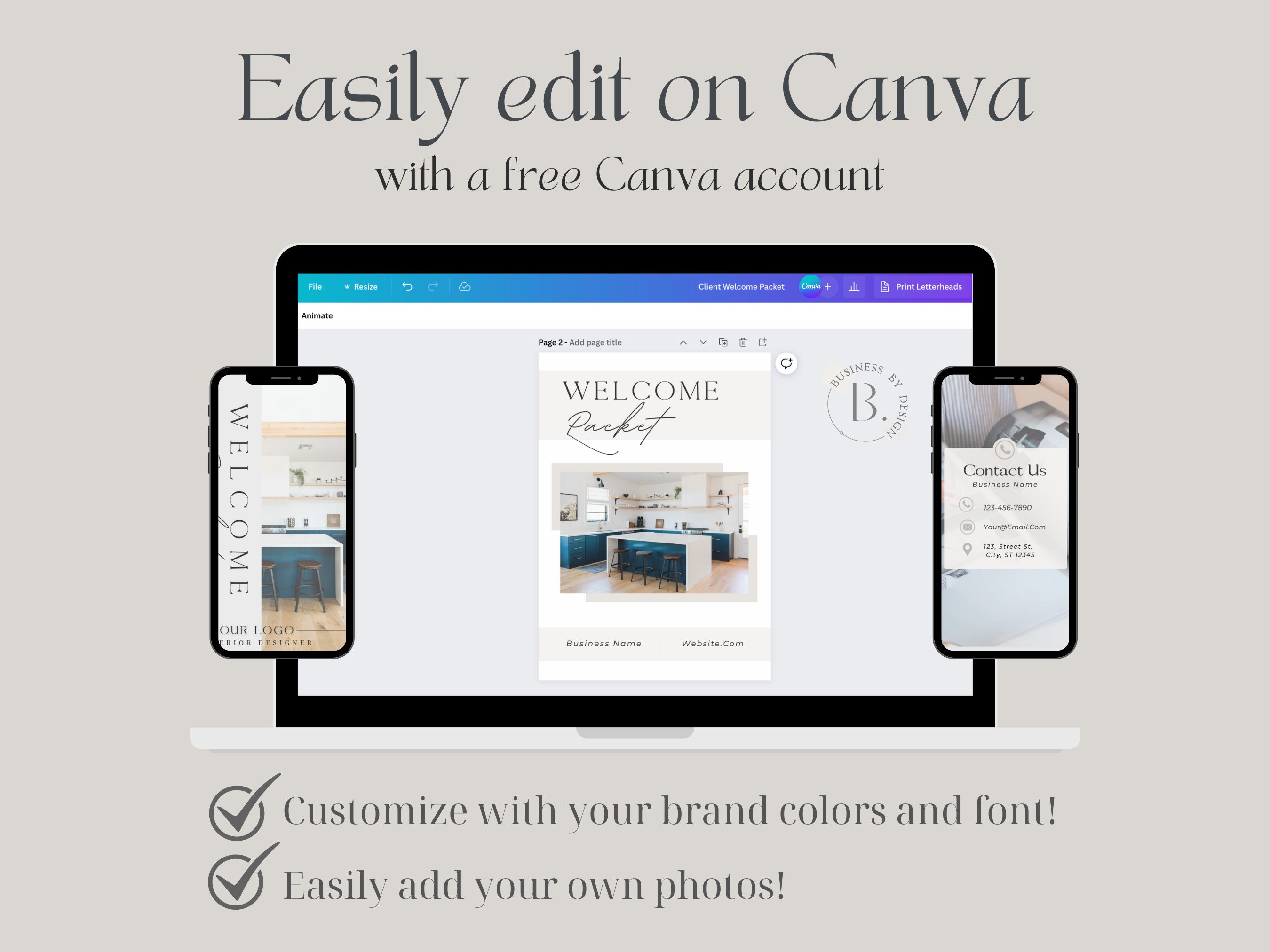 Client Welcome Packet for Interior Designers Template New Client Packet ...