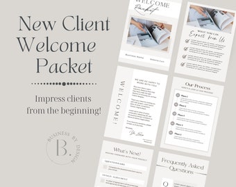 New Client Welcome Packet for Creatives & Entrepreneurs New Client Packet Templates New Client Pack Templates for Small Business