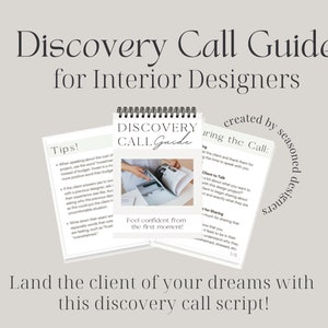 Discovery Call Script for Interior Designers, Discovery Call Guide for Interior Designers, New Client Phone Call, Initial Phone Call