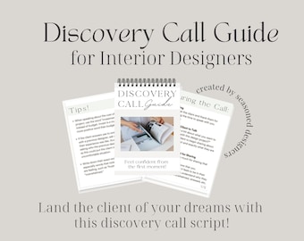 Discovery Call Script for Interior Designers, Discovery Call Guide for Interior Designers, New Client Phone Call, Initial Phone Call