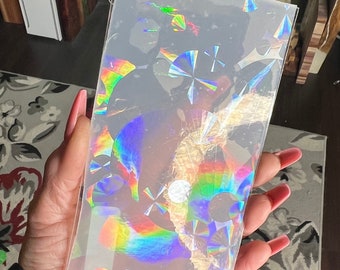 Holographic silicone inserts for resin projects/sunburst/gem pattern/special effects/mold inlays/rainbow