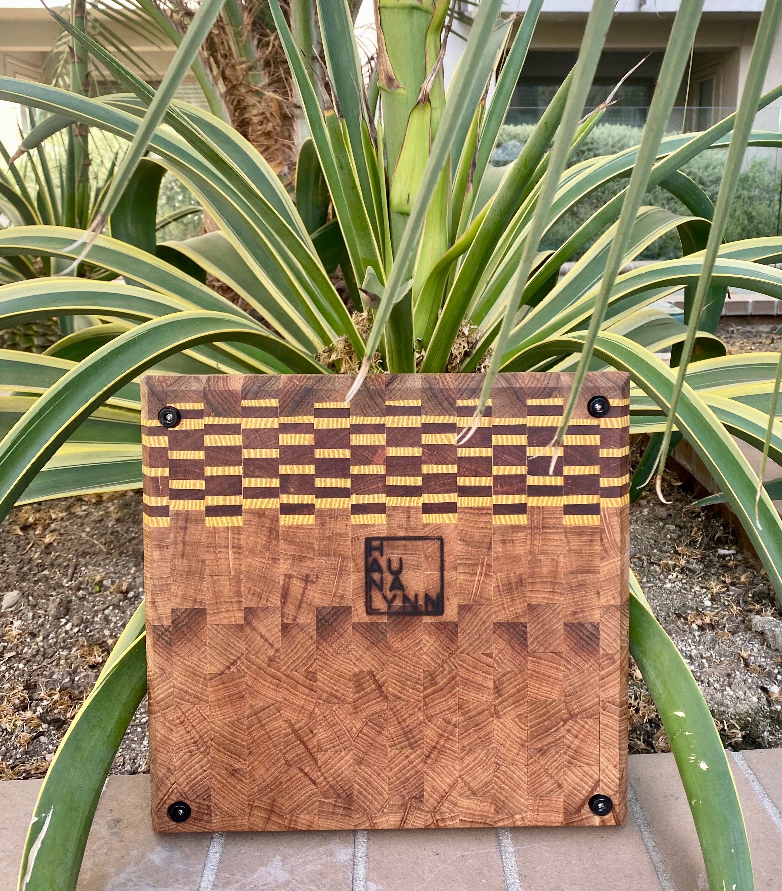Elm End Grain Cutting Board Custom Butcher Block Unique Etsy