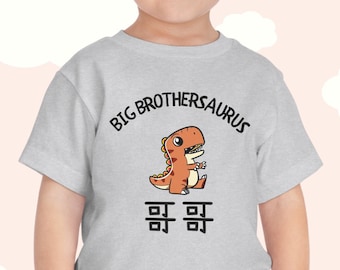 Chinese Big Brother Dinosaur shirt Ge Ge animal tshirt Sibling Matching Tee gift for Asian Boy Baby Shower New Pregnancy Reveal announcement