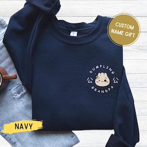 Chinese Grandma Grandpa sweatshirt Custom Baby Pregnancy Reveal announcement Dumpling gift Grandparent Bao Announce shirt Cantonese Popo Nai