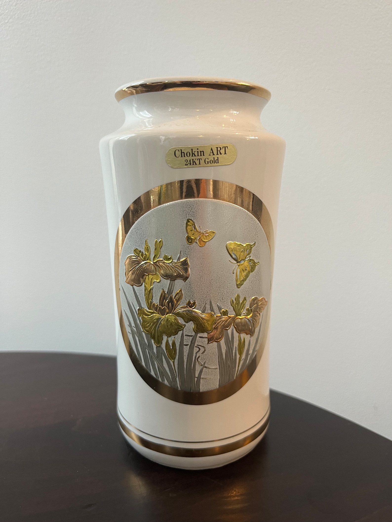 Chokin Art 24KT Gold Vase, Japan Porcelain Etsy