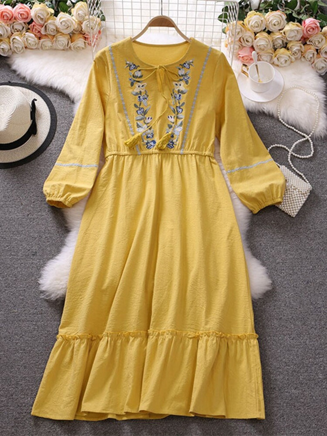 Boomer Embroidery Dress