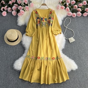 Cotton Swedish Dress Etsy UK