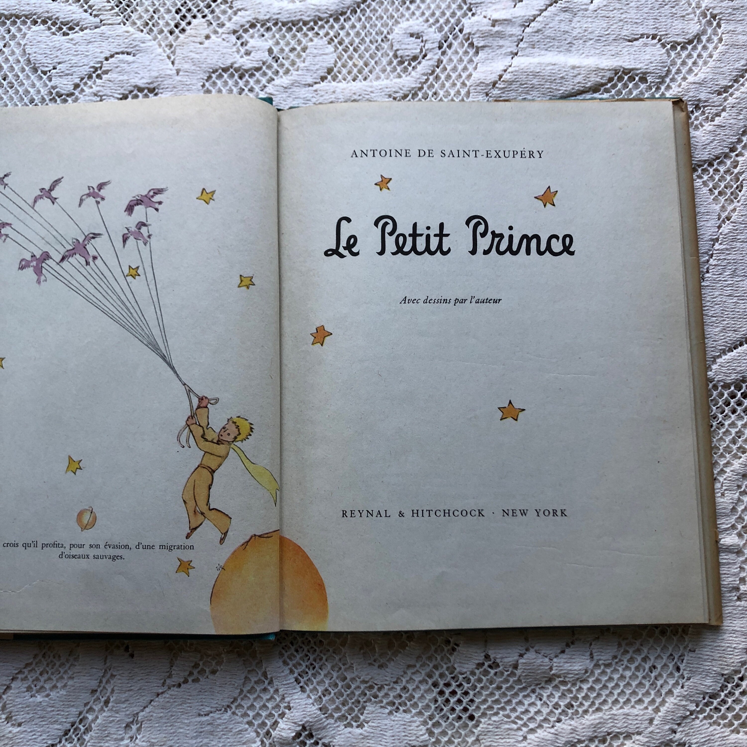 Le Petit Prince - Antoine De Saint-exupery 1943 - Etsy