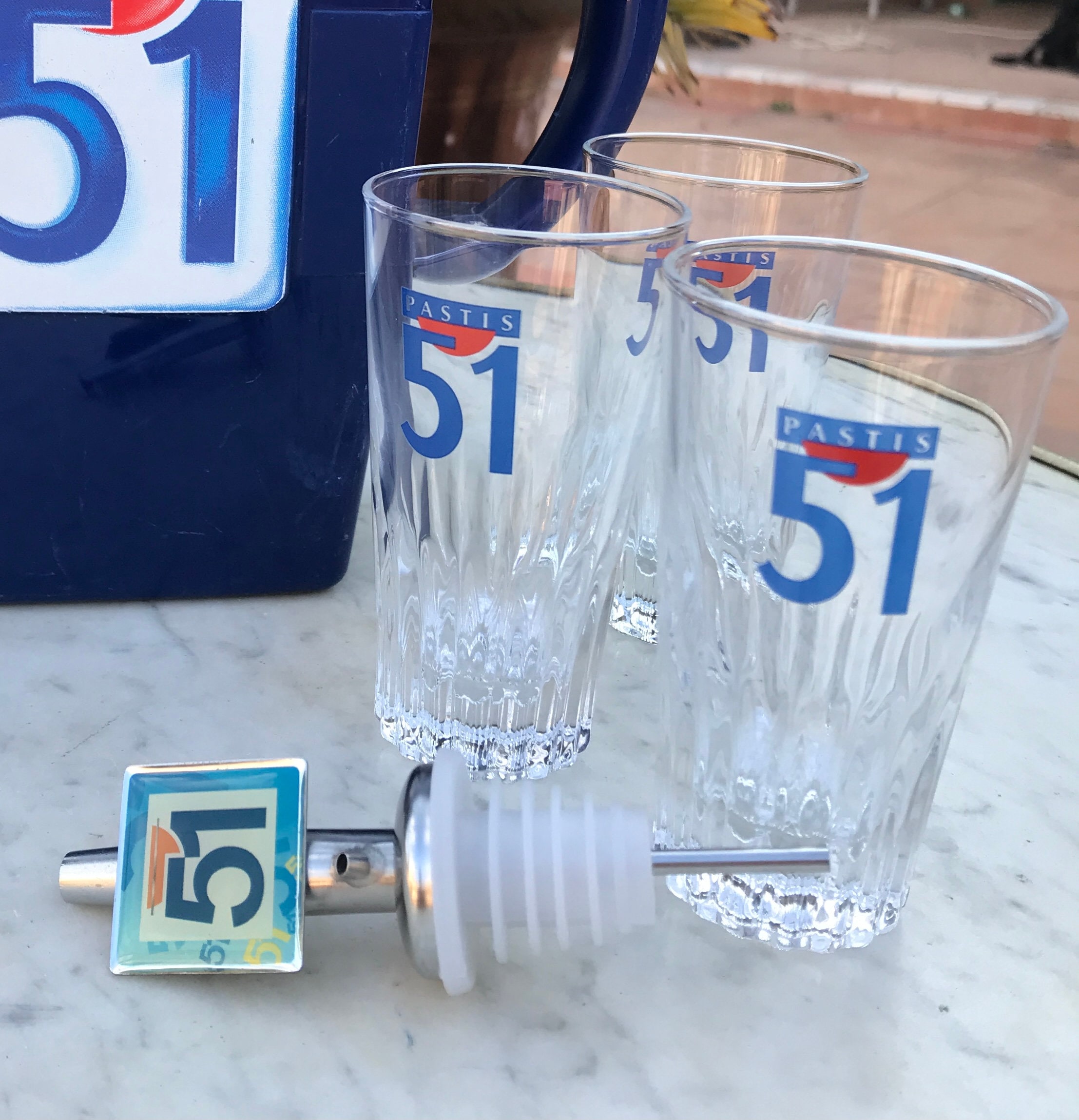 RICARD Lot de 6 Verre Ballon 17 cl + 1 Carafe Neuf