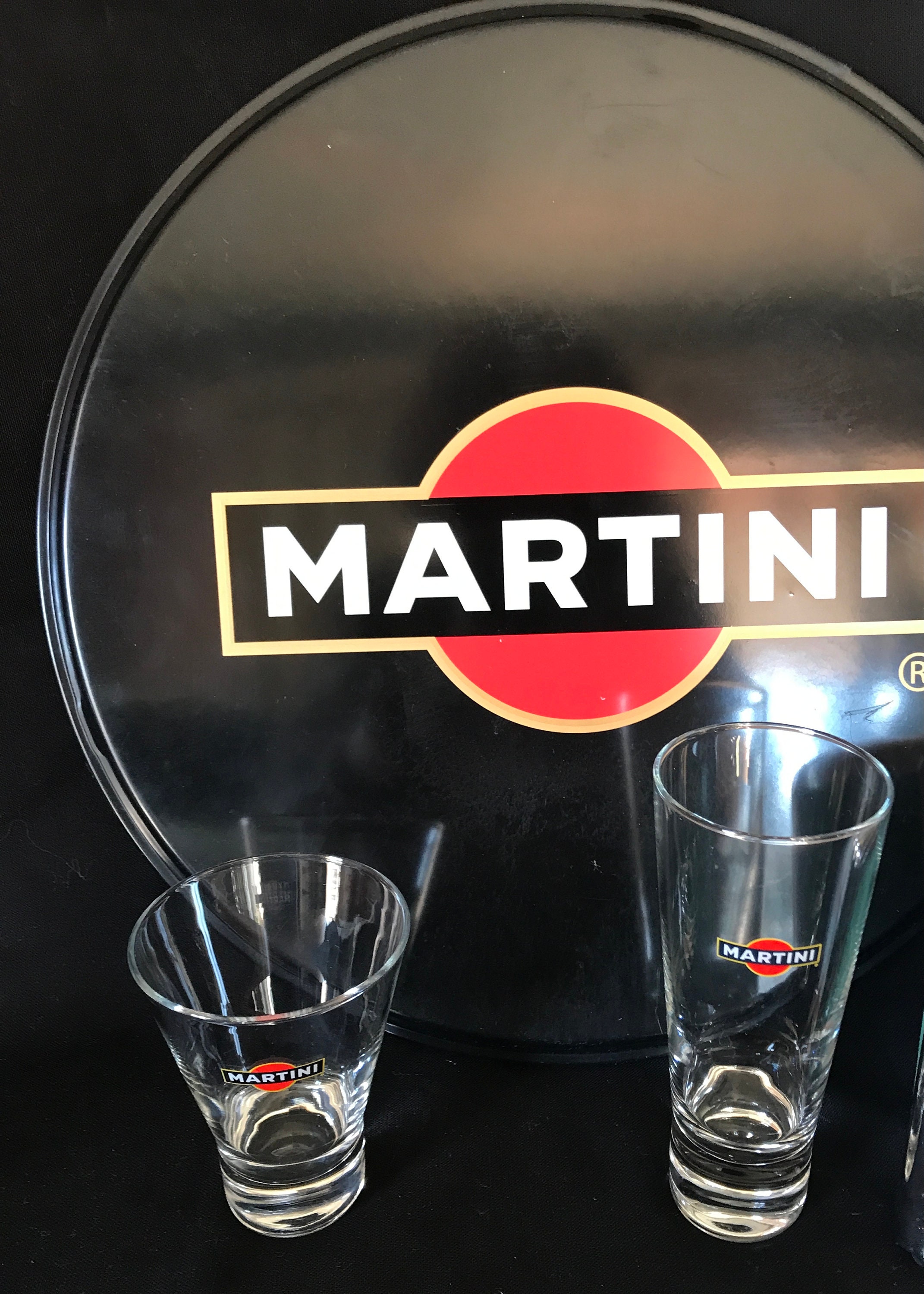 1 Plateau Publicitaire Martini et 1 Bec Verseur à Bille, Bar, Bistrot Français