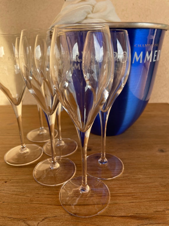 Seau à Champagne Vintage Chereau Lamblot Unchair Bleu - Objet Déco France Année 60-70