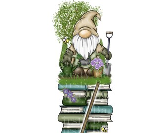Jardinier jardinage gonk gnome clipart impression par sublimation signet design image png téléchargement numérique