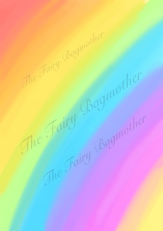 Rainbow Background Png Clip Art Digital Download for - Etsy