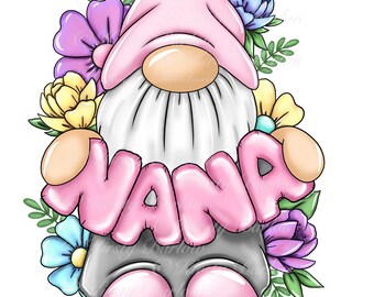 Nana Mother’s Day gonk gnome png clip art design for Sublimation