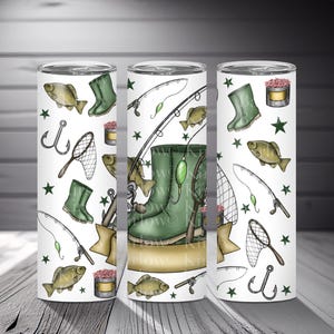 Envoltura de vaso de pescador, diseño de sublimación, clipart, descarga instantánea, png, papá, hermano, tío, abuelo, regalo