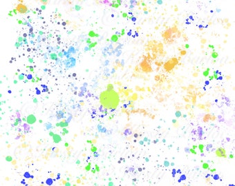 Ink paint splat splatter background blue green orange sublimation design clip art png